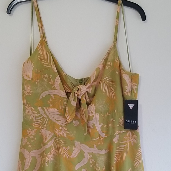 Guess Ethereal Green Print Sage SL Chantal Romper - Picture 4 of 7